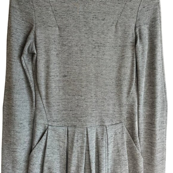 Wilfred Tartine Dress Size 6 Heathered Gray Fit & Flare - Picture 4 of 11